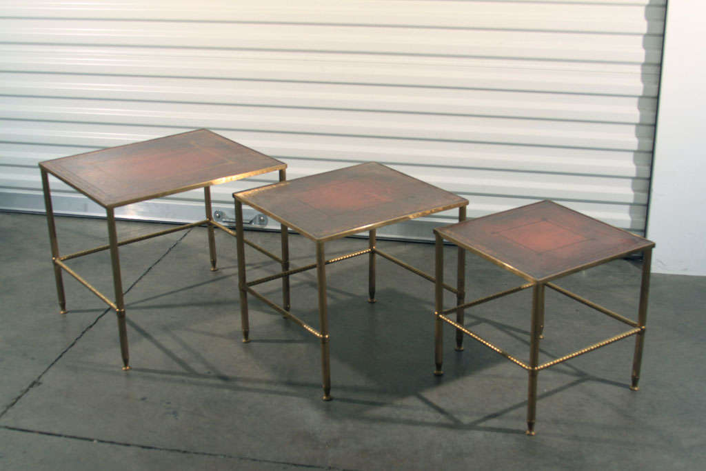 Set of Bagues Style Nesting Tables For Sale 5