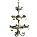 3-Tiered Iron Candelabra