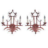 Painted Pagoda Sconces