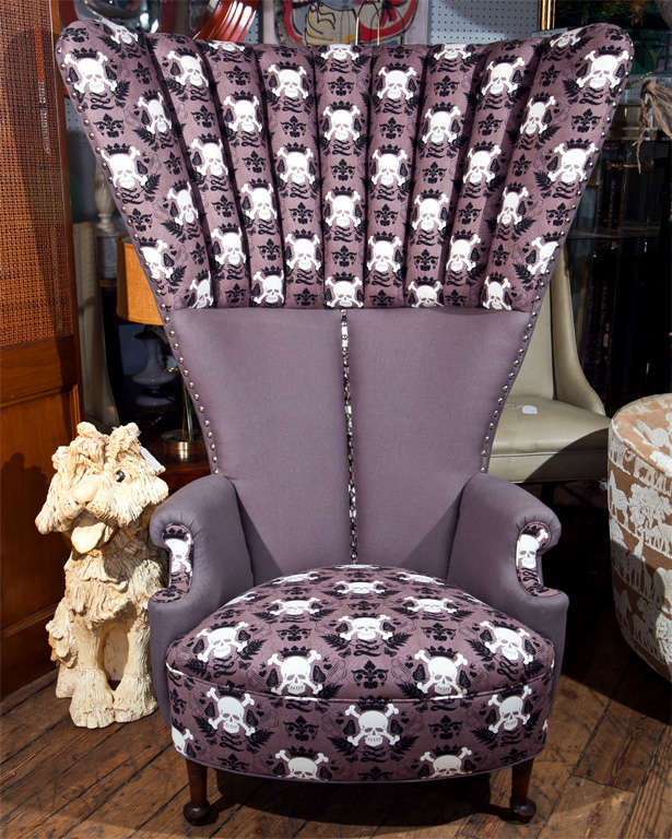 "Skulls" Oversized Armchair