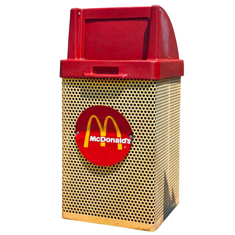 Vintage McDonald's Trash Bin at 1stDibs mcdonalds trash can, mcdonald