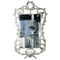 Retro Monumental Silver Over-Lay Mirror