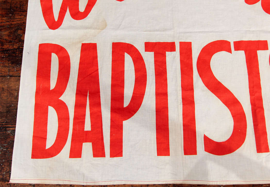 American Welcome Baptists Cloth Banner