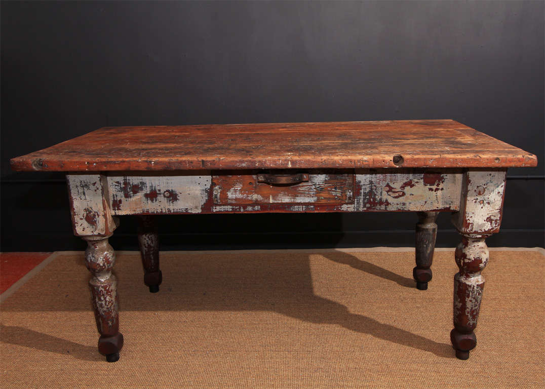 Primitive Pine Worktable