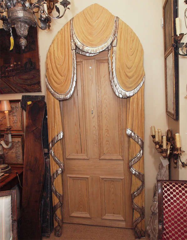 Pair Italian Wood Curtains