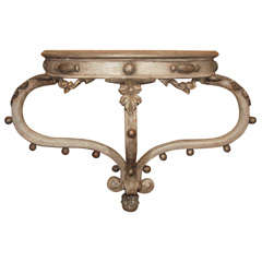 Painted Italian wall console