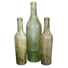 Group of Green Bottles