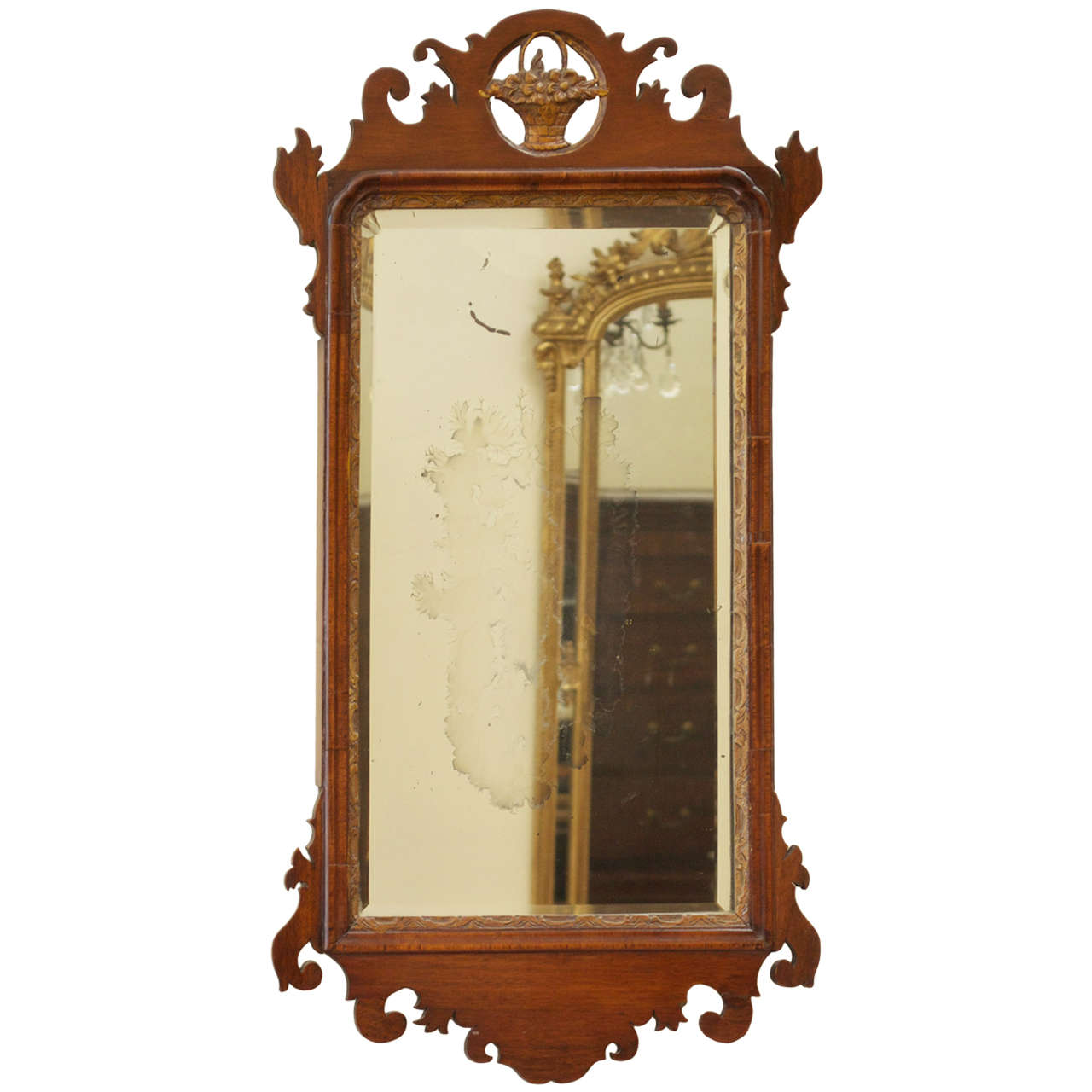Chippendale Mahogany and Parcel-Gilt Wall Mirror - STORE CLOSING MAY 31ST For Sale
