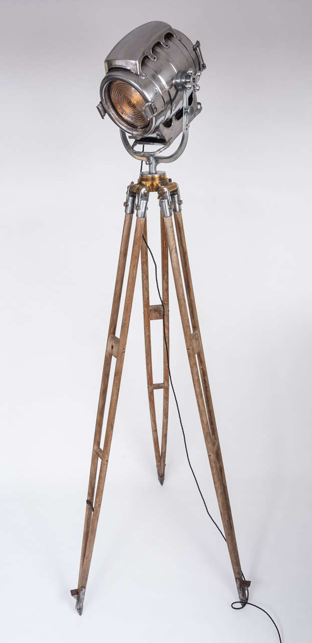 Bardwell & McAlister Tripod Lamp with 6 inch diameter Spotlight.
