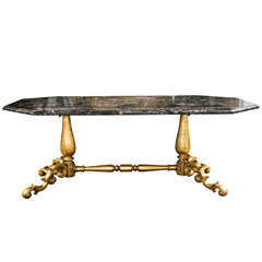 Gilded Bronze Base Marble Top Table 2