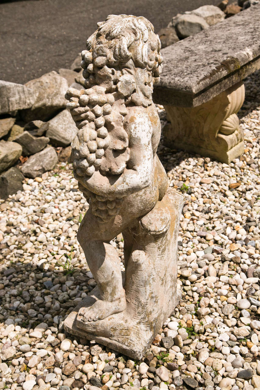 French Cast Stone Cherub