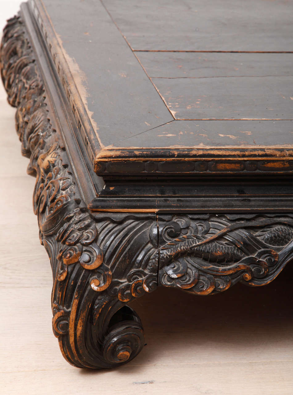 antique opium bed