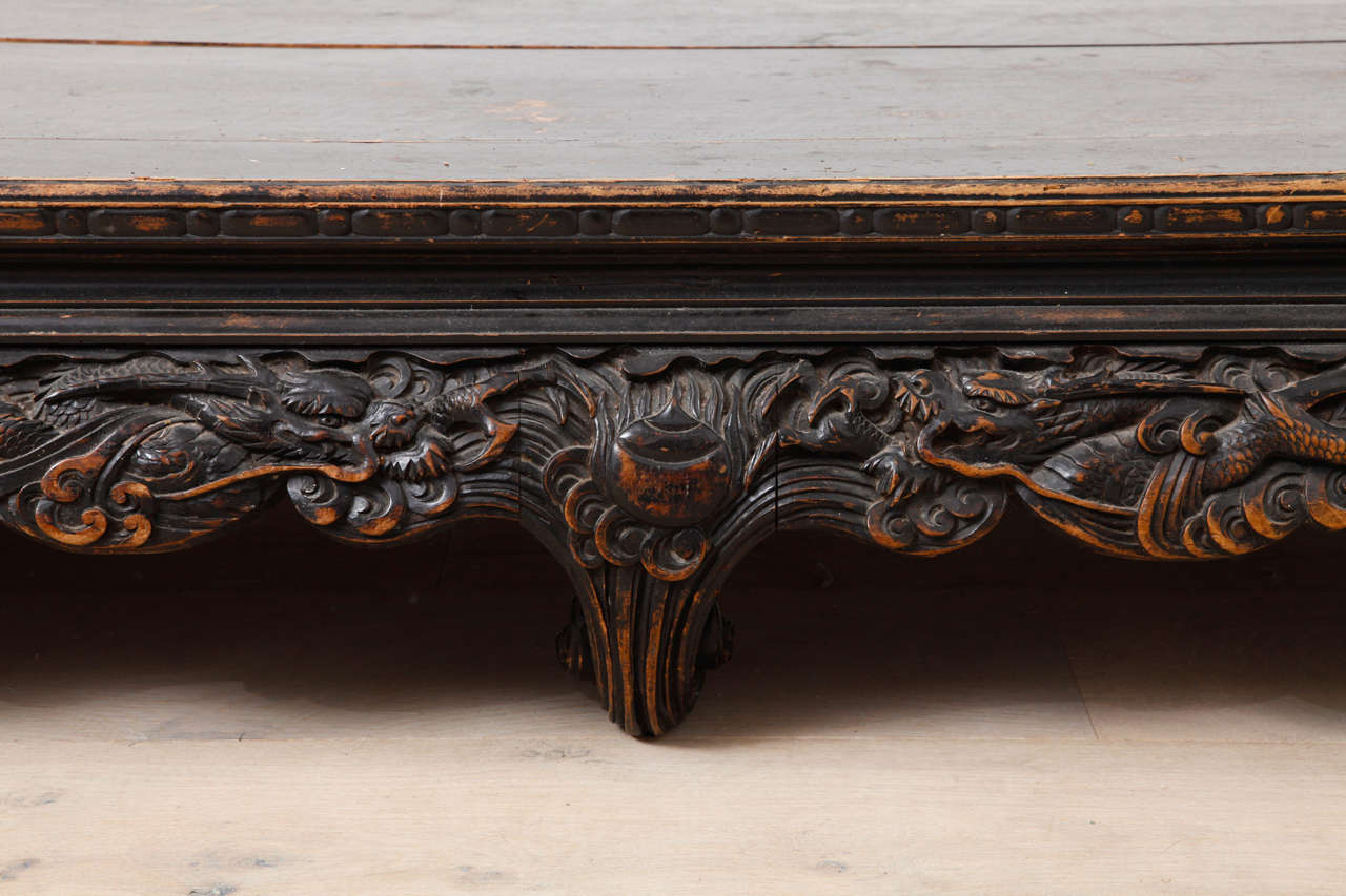 antique chinese opium table