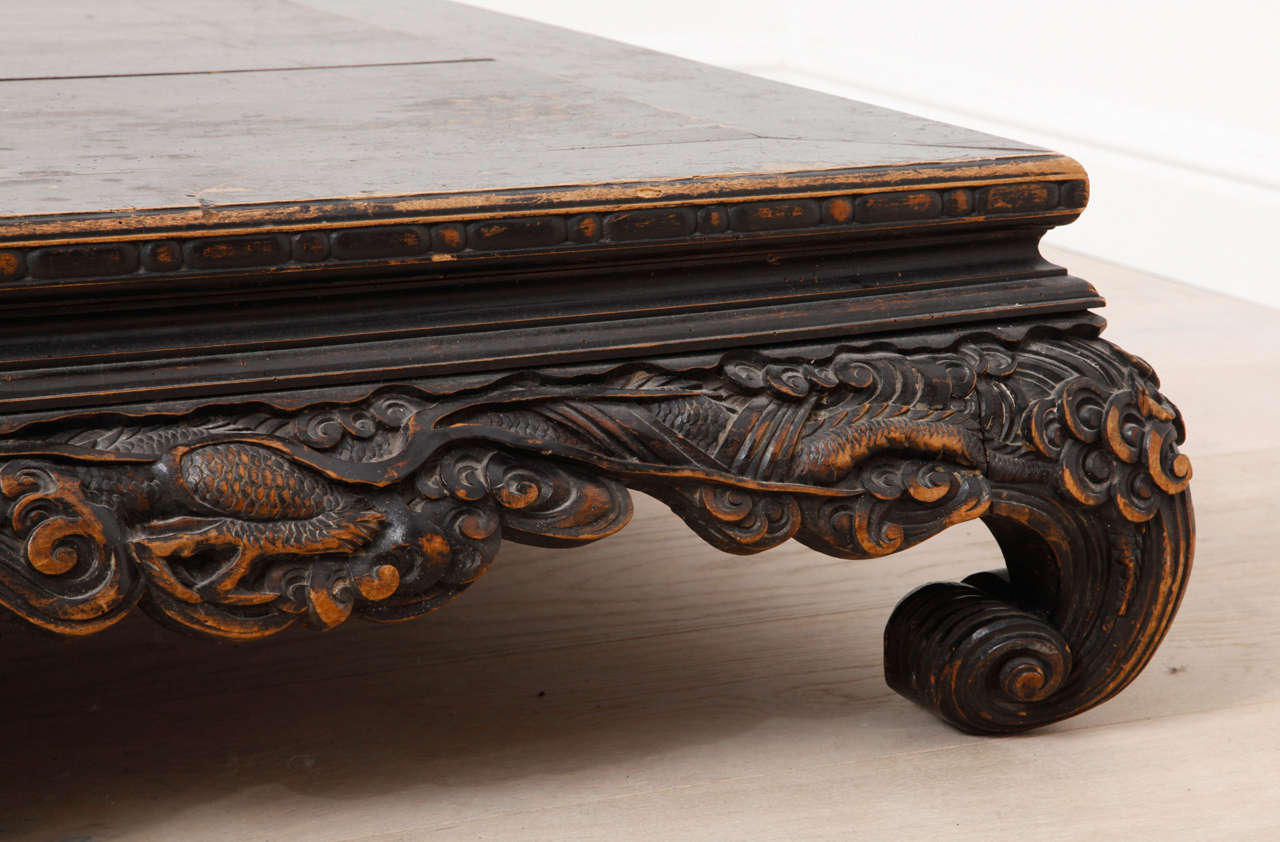 antique opium table