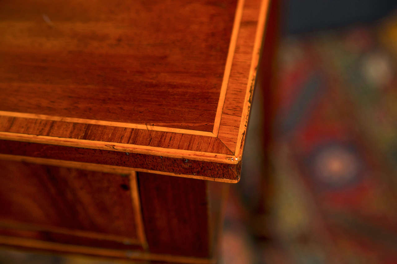 Square Mahogany Side Table For Sale at 1stDibs