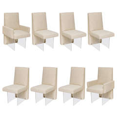 Set of Eight Vladimir Kagan Dining Chairs