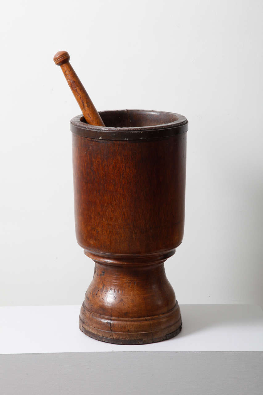 African Mortar With Pestle