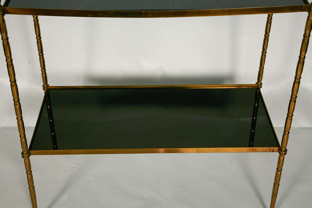 1960s Pair of Sofa Tables in Bronze In Excellent Condition For Sale In Paris, FR