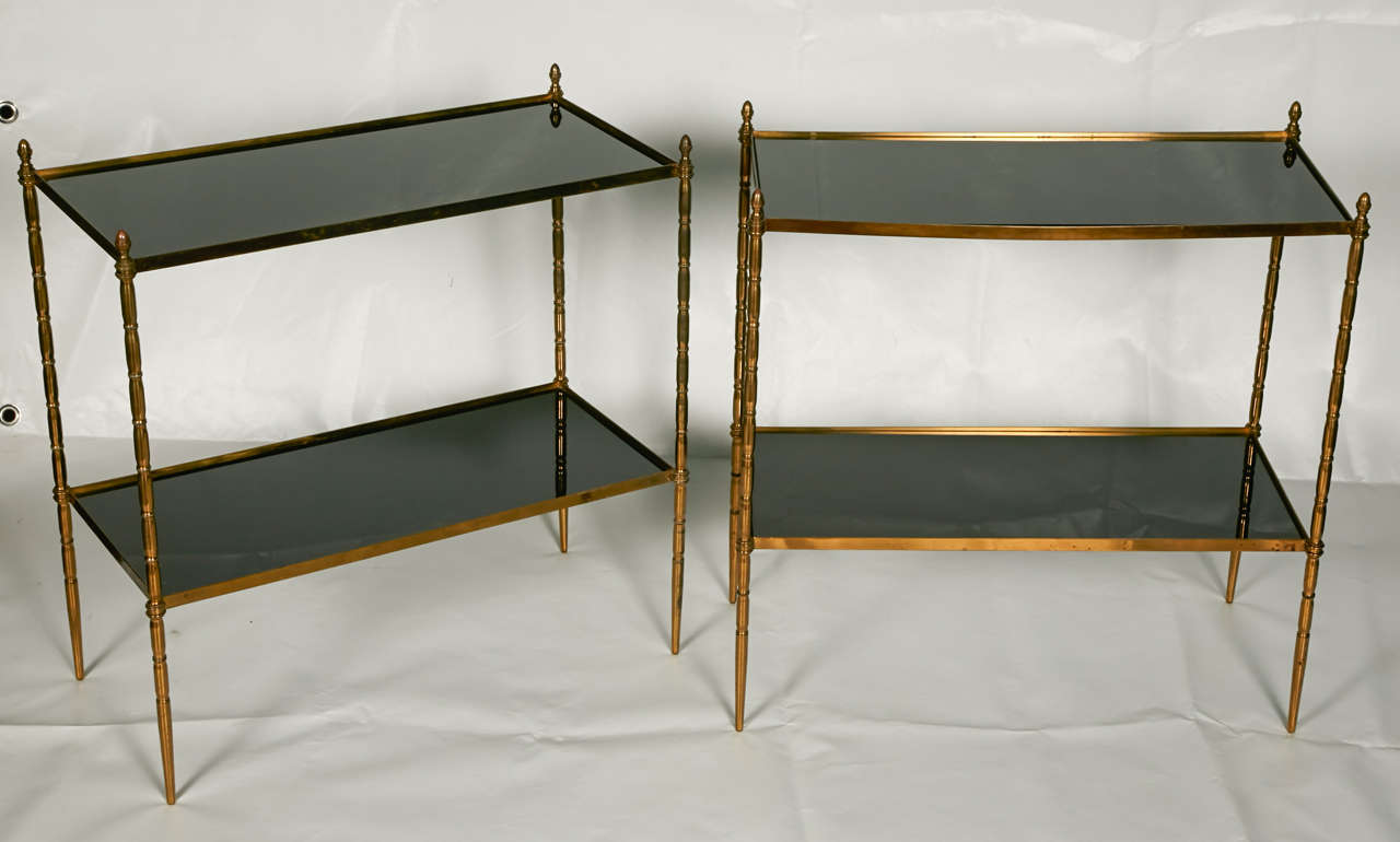 1960s Pair of Sofa Tables in Bronze For Sale 5
