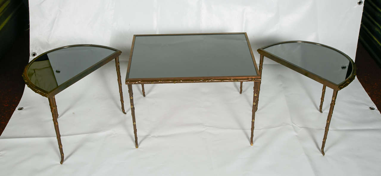 1960's Coffee Table in Bronze Patine
