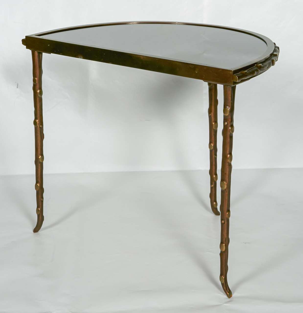 1960's Coffee Table in Bronze Patine For Sale 3