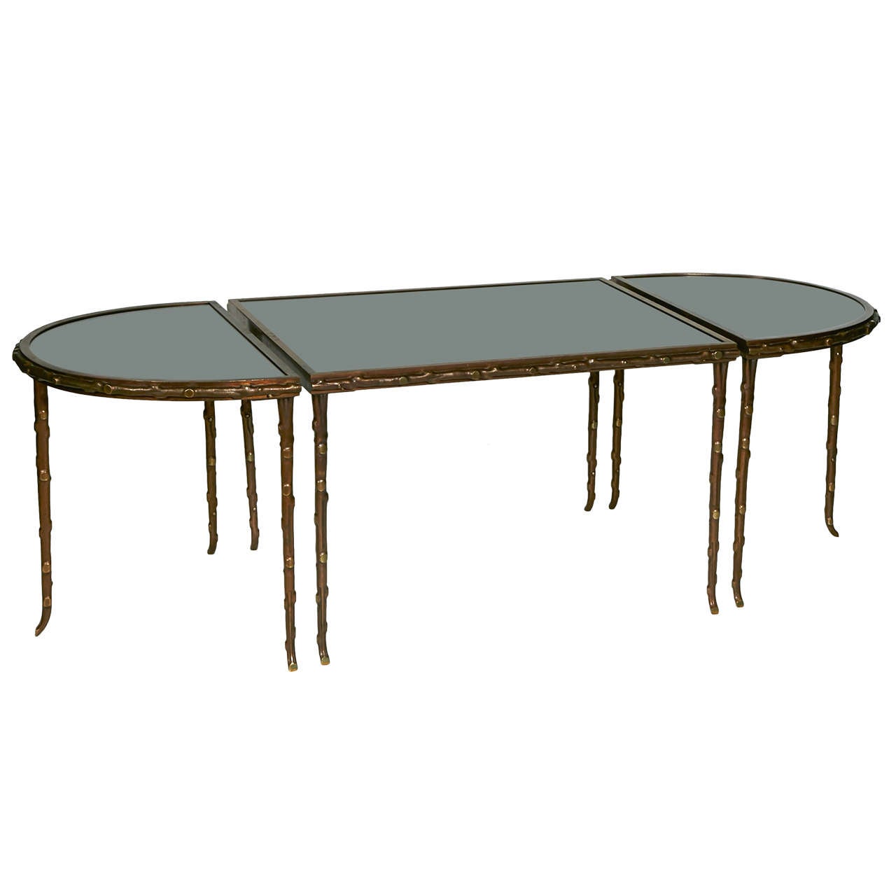 1960's Coffee Table in Bronze Patine For Sale