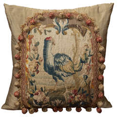 18th Century French Tapestry made into Custom Pillow