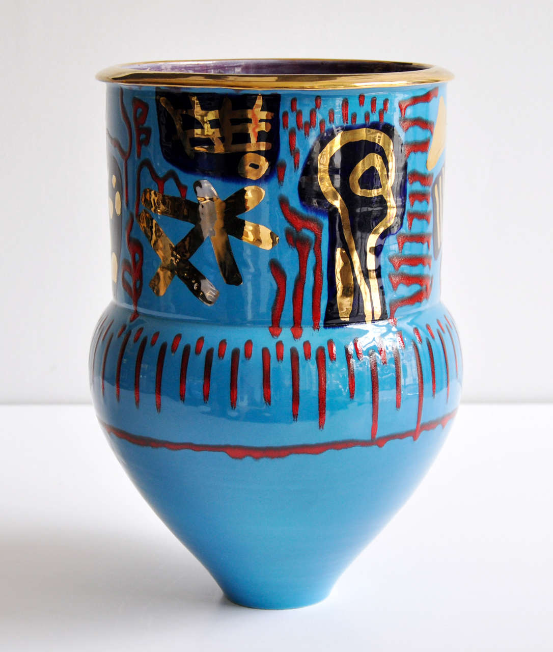 20th Century 1980s Monumental Ceramic Vessel by Anna Silver For Sale