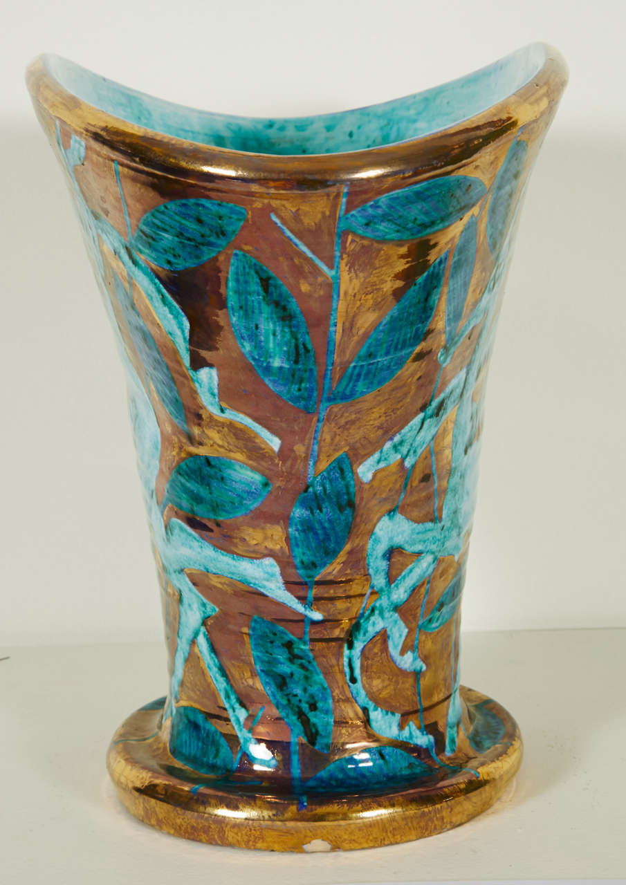 Large Art Déco Vase by Edouard Cazaux, circa 1935 2