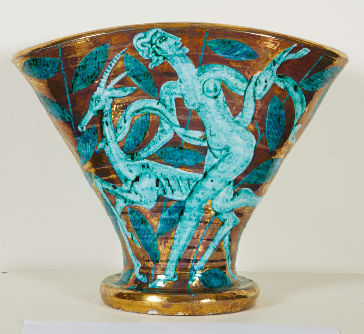 Large Art Déco Vase by Edouard Cazaux, circa 1935 4