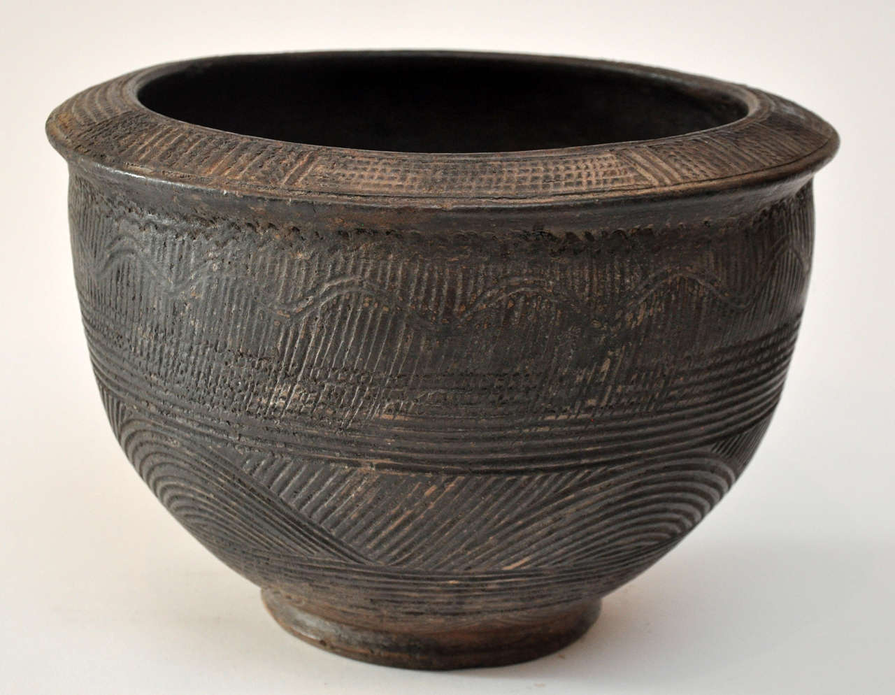 Early 20th Century Nigerian wedding pot. 
Gorgeous etched pot with classic design and engravings