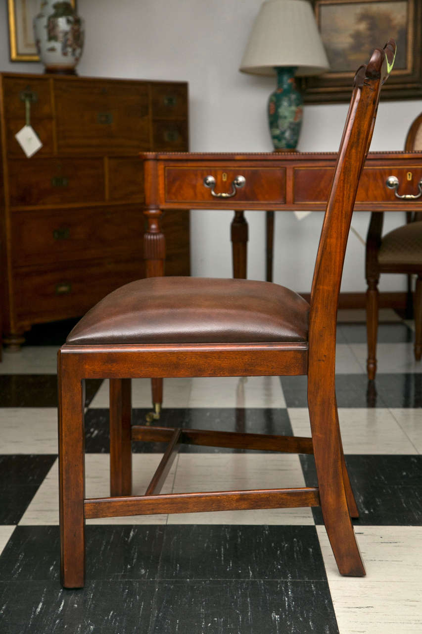 American Set of Ten Chippendale Style Dining Chairs For Sale
