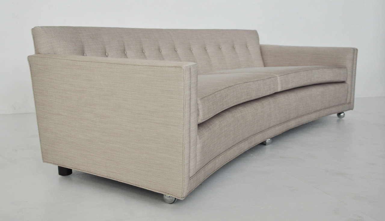 Upholstery Dunbar Curved Sofa by Edward Wormley