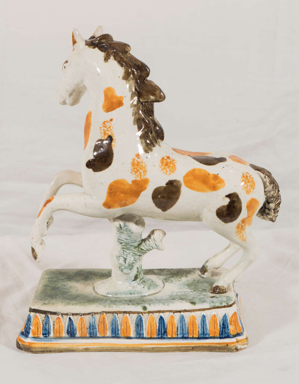 English Rare 18th Century Staffordshire Performing Horse Figure