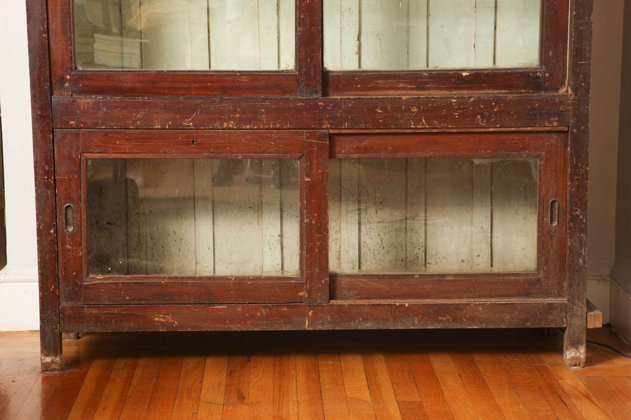 glass front bookcase