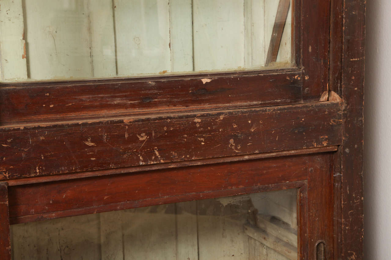20th Century Glass-Front Indian Bookcase