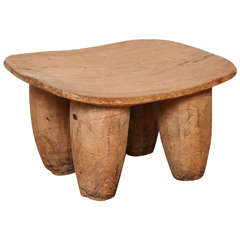 Hand-Carved African Stool