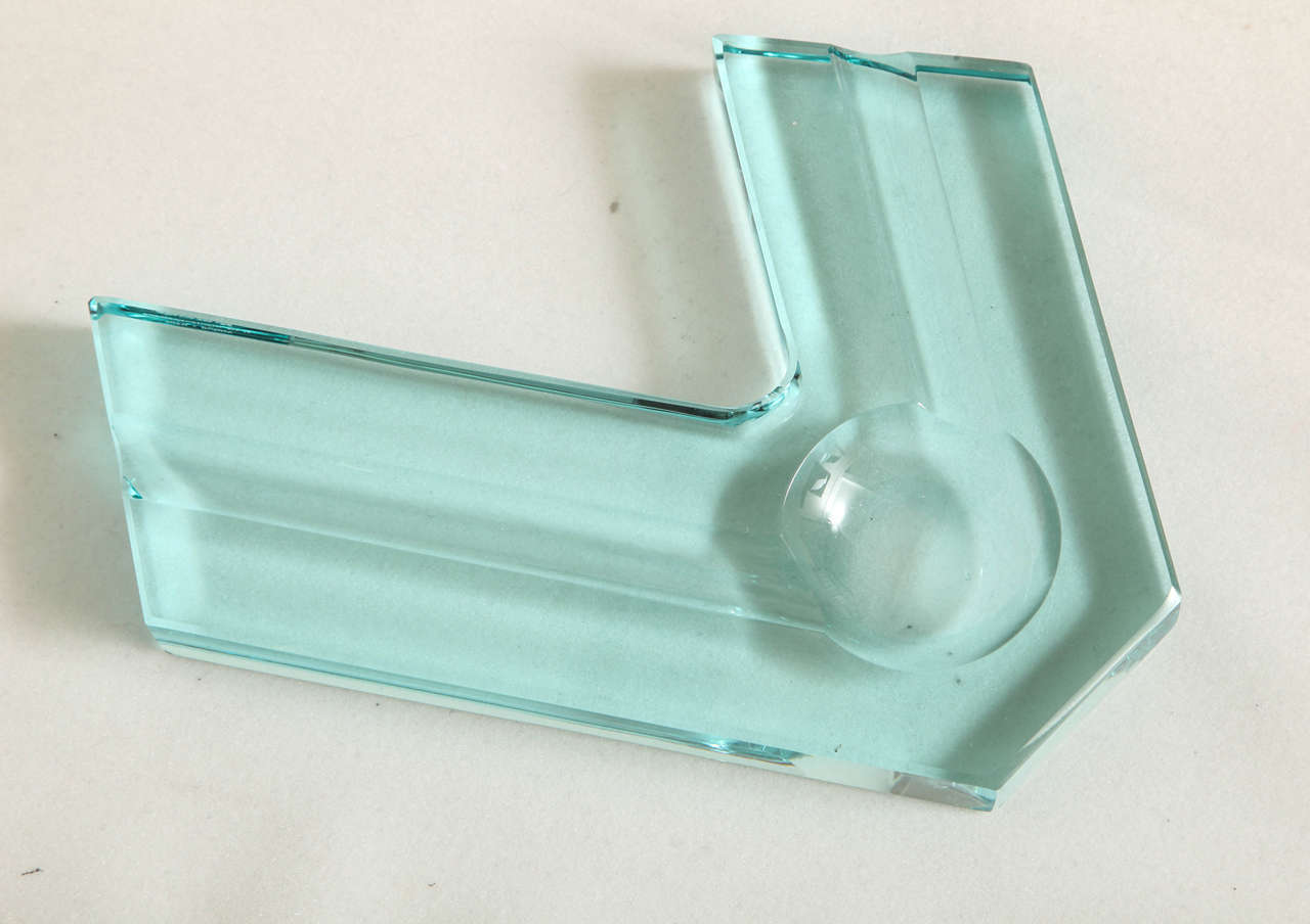 Contemporary Italian Molded Glass Vide-Poche 1