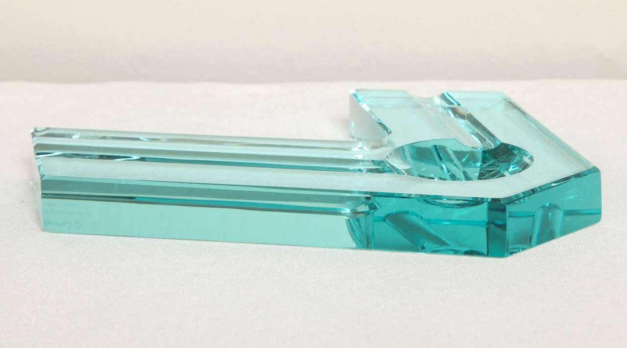 Contemporary Italian Molded Glass Vide-Poche 2