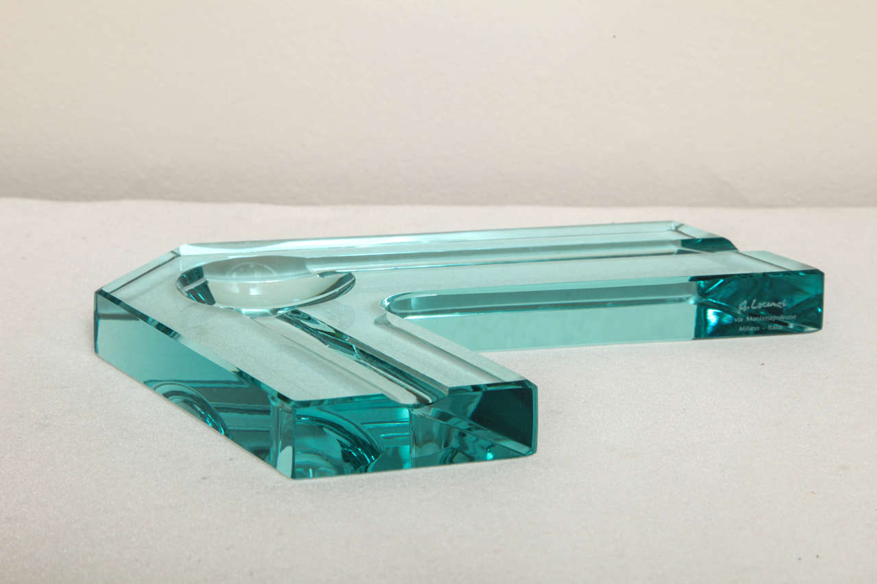 Contemporary Italian Molded Glass Vide-Poche 3