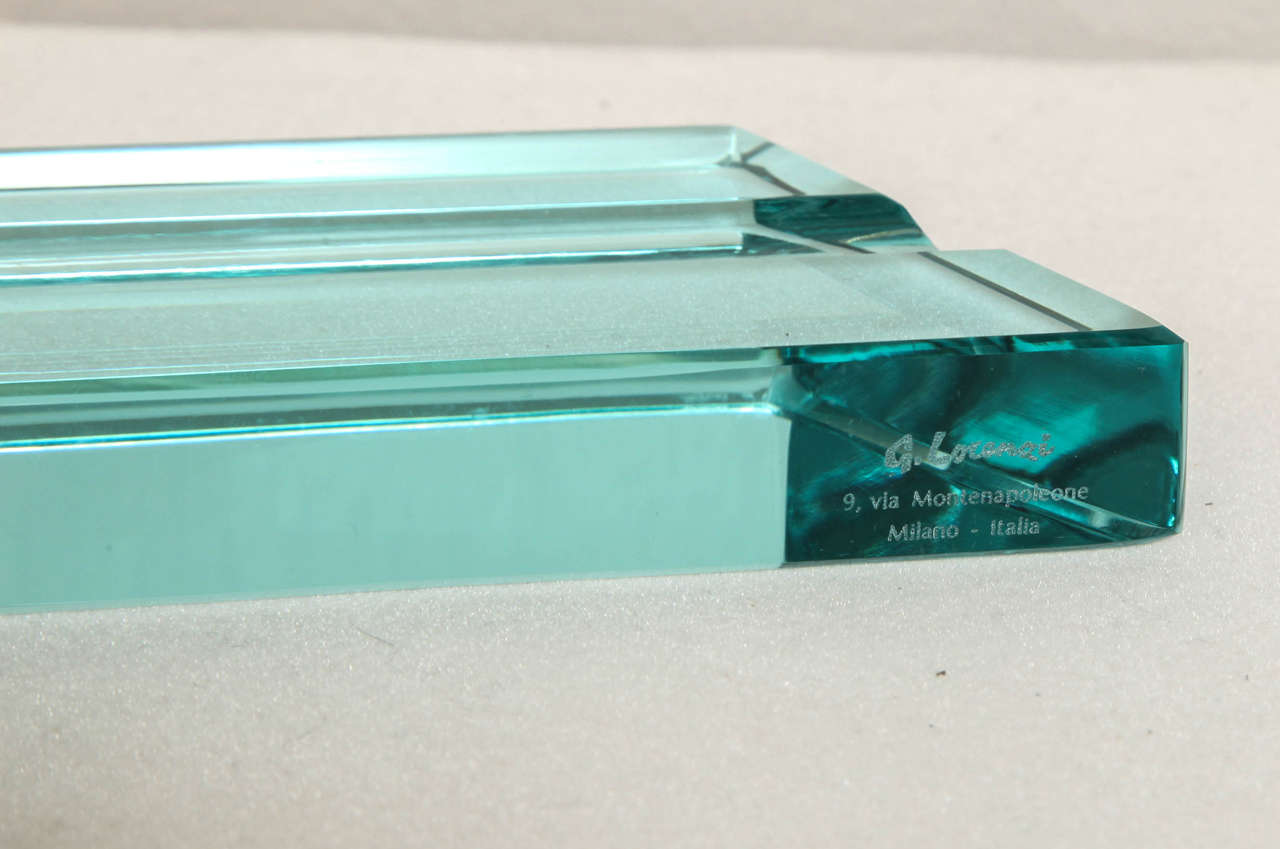 Contemporary Italian Molded Glass Vide-Poche 4