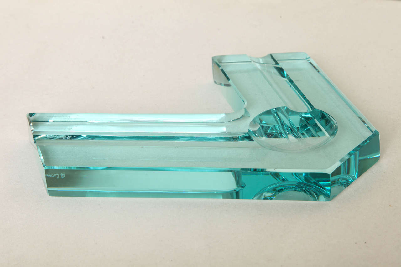 Contemporary Italian Molded Glass Vide-Poche 5