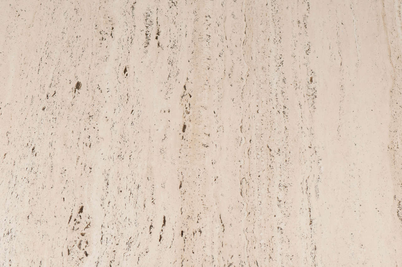 20th Century Large Greek Key Travertine Table