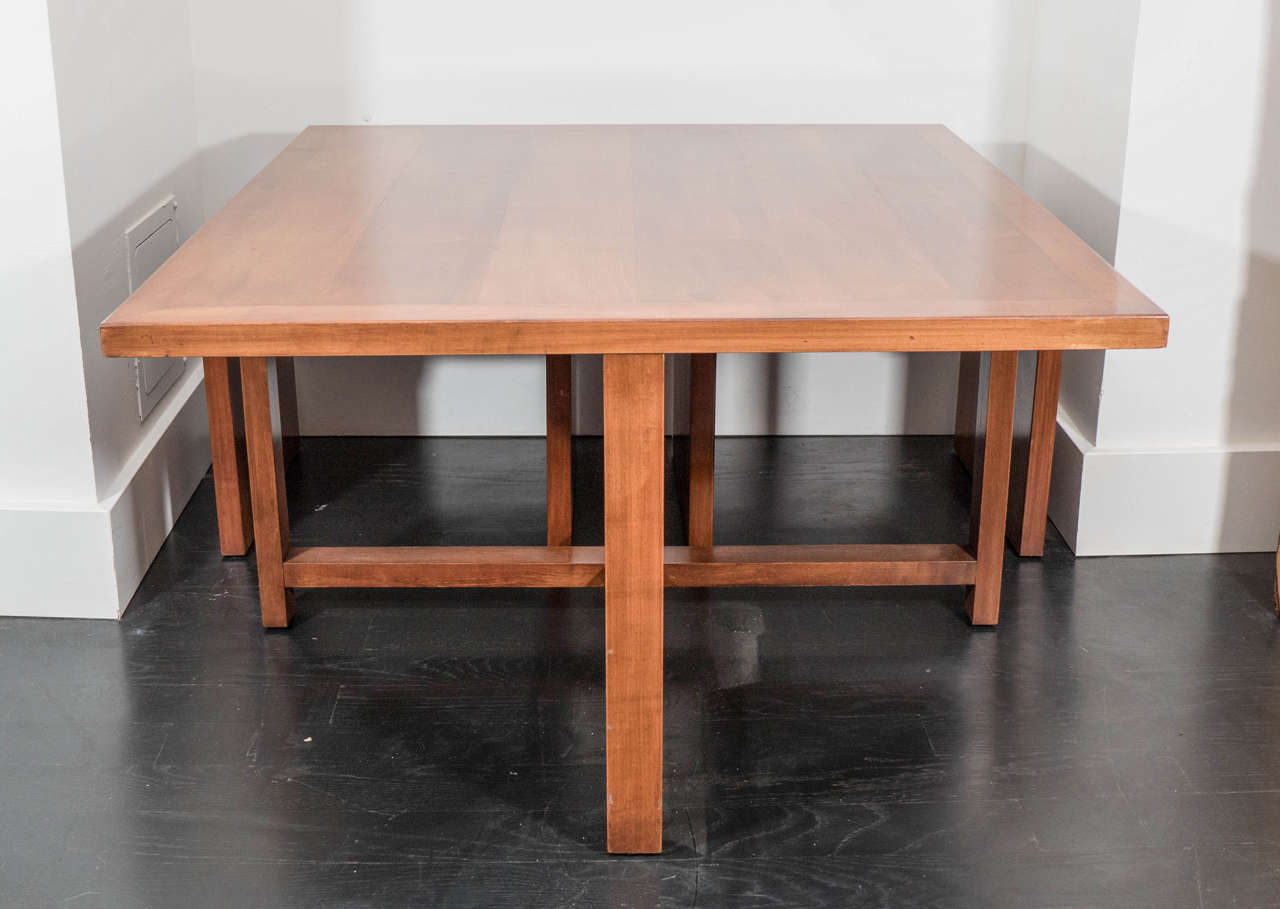 Mahogany Benches with Matching Table For Sale 1