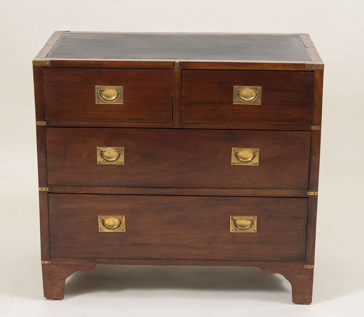 English Regency Style Campaign Chest of Drawers