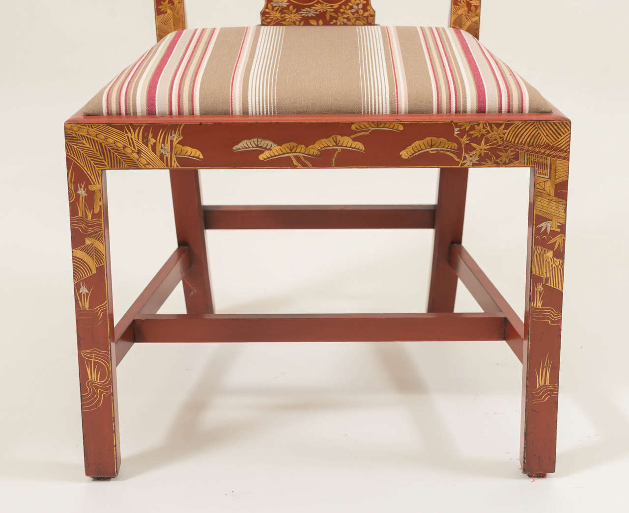 Set of Ten Style Japanned Side Chairs For Sale at 1stDibs