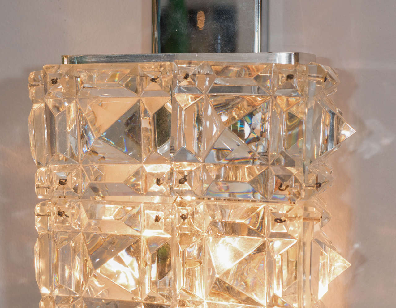Kinkeldey Crystal Sconce, Germany, 1970 In Good Condition In New York, NY