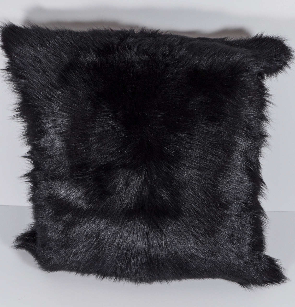 Genuine Long Haired Shearling Pillow, Double-Sided