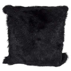 Genuine Long Haired Shearling Pillow, Double-Sided