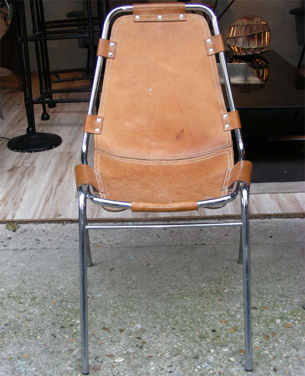 French Two 1960s Chairs by Charlotte Perriand For Sale